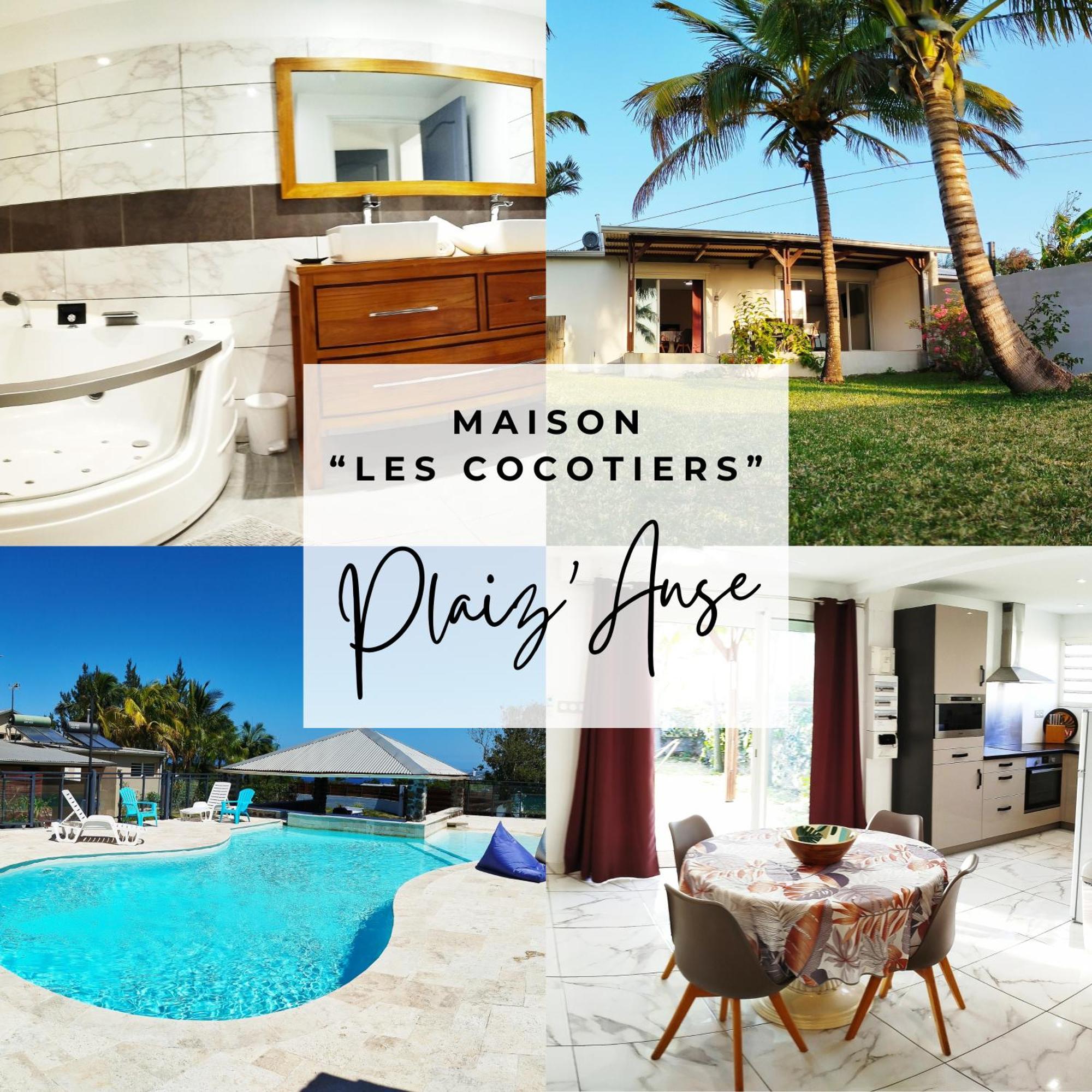 Maison Les Cocotiers De Plaiz'Anse Petite Île Kültér fotó